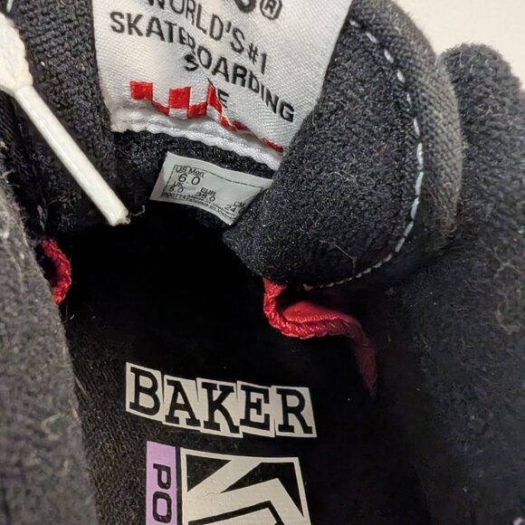 Vans Half Cab Baker Skate Shoes Beige Suede Paisley US 6 NEW! - Picture 11 of 13